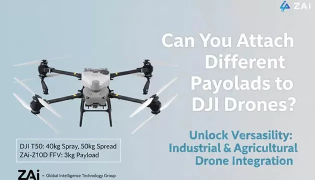 Kann man verschiedene Nutzlasten an DJI-Drohnen anbringen?